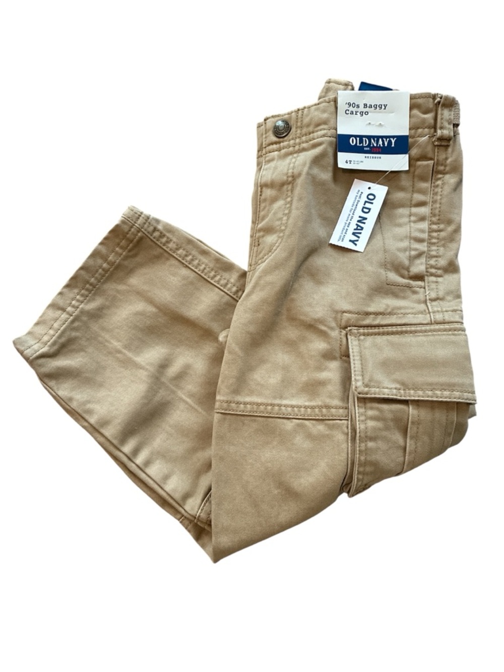 Old Navy ‘90’s Baggy Tan Cargo Pants for Kids. Size 4T. - Picture 12 of 12